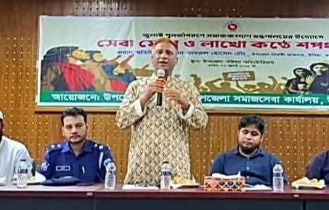 জুলাই পুনর্জাগরণে সমাজকল্যাণ মন্ত্রণালয়ের উদ্যোগে “সেবা মেলা ও লাখো কন্ঠে শপথ পাঠ”।