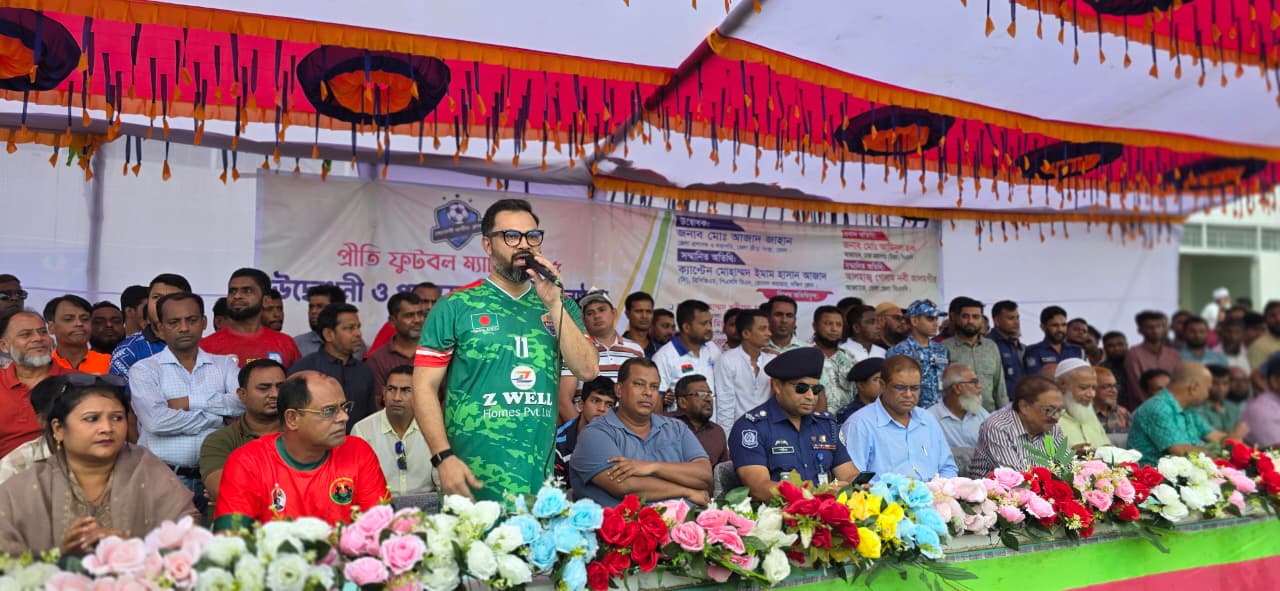 খেলাধুলার মাধ্যমে গুণগত রাজনৈতিক পরিবর্তনের ঘোষণা আমিনুল হকের