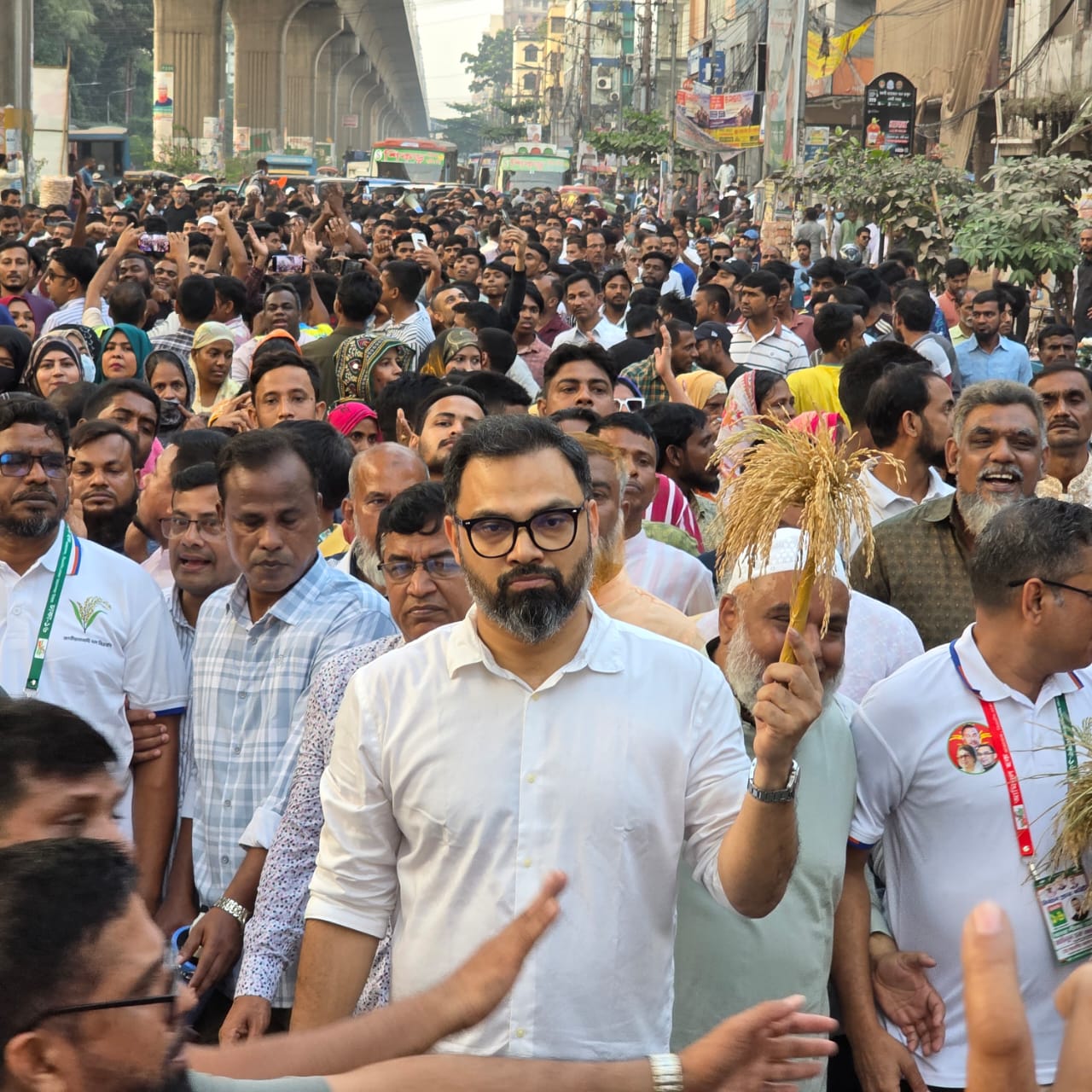 পল্লবীতে আমিনুল হকের সমর্থনে বিএনপির গণমিছিল