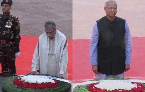 শহীদ বুদ্ধিজীবী দিবসে রাষ্ট্রপতি ও প্রধান উপদেষ্টার শ্রদ্ধা নিবেদন