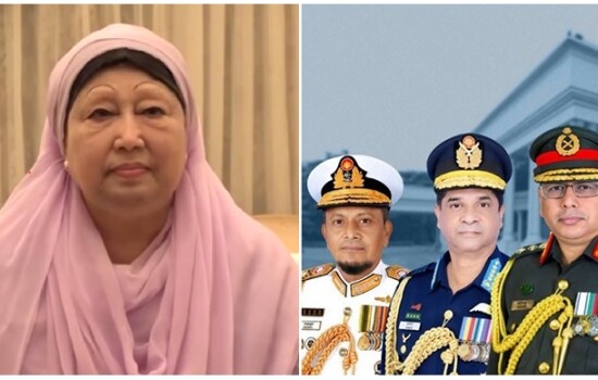এভারকেয়ারে খালেদা জিয়াকে দেখতে তিন বাহিনী প্রধানের পরিদর্শন।
