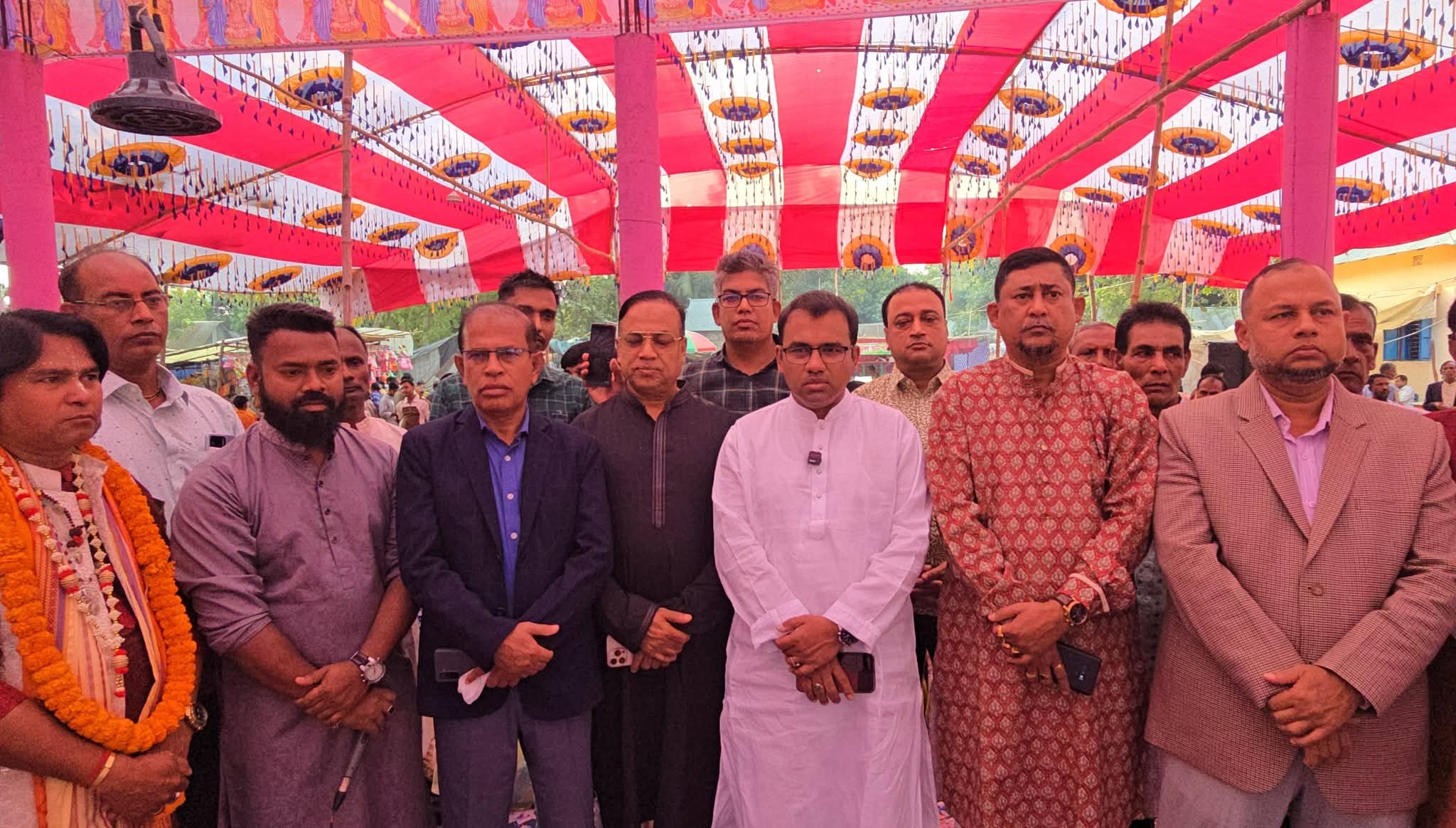 দাউদকান্দিতে কালী পূজা পরিদর্শনে ড. খন্দকার মারুফ হোসেন, ধর্মীয় সম্প্রীতির আহ্বান