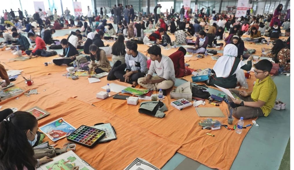 বসুন্ধরা পাবলিক স্কুল এন্ড কলেজে ছবি আঁকা প্রতিযোগিতা অনুষ্ঠিত