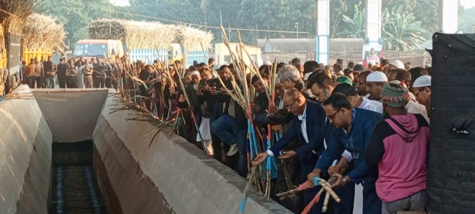 ঠাকুরগাঁও সুগার মিলের ৬৮তম আখ মাড়াই মৌসুমের উদ্বোধন