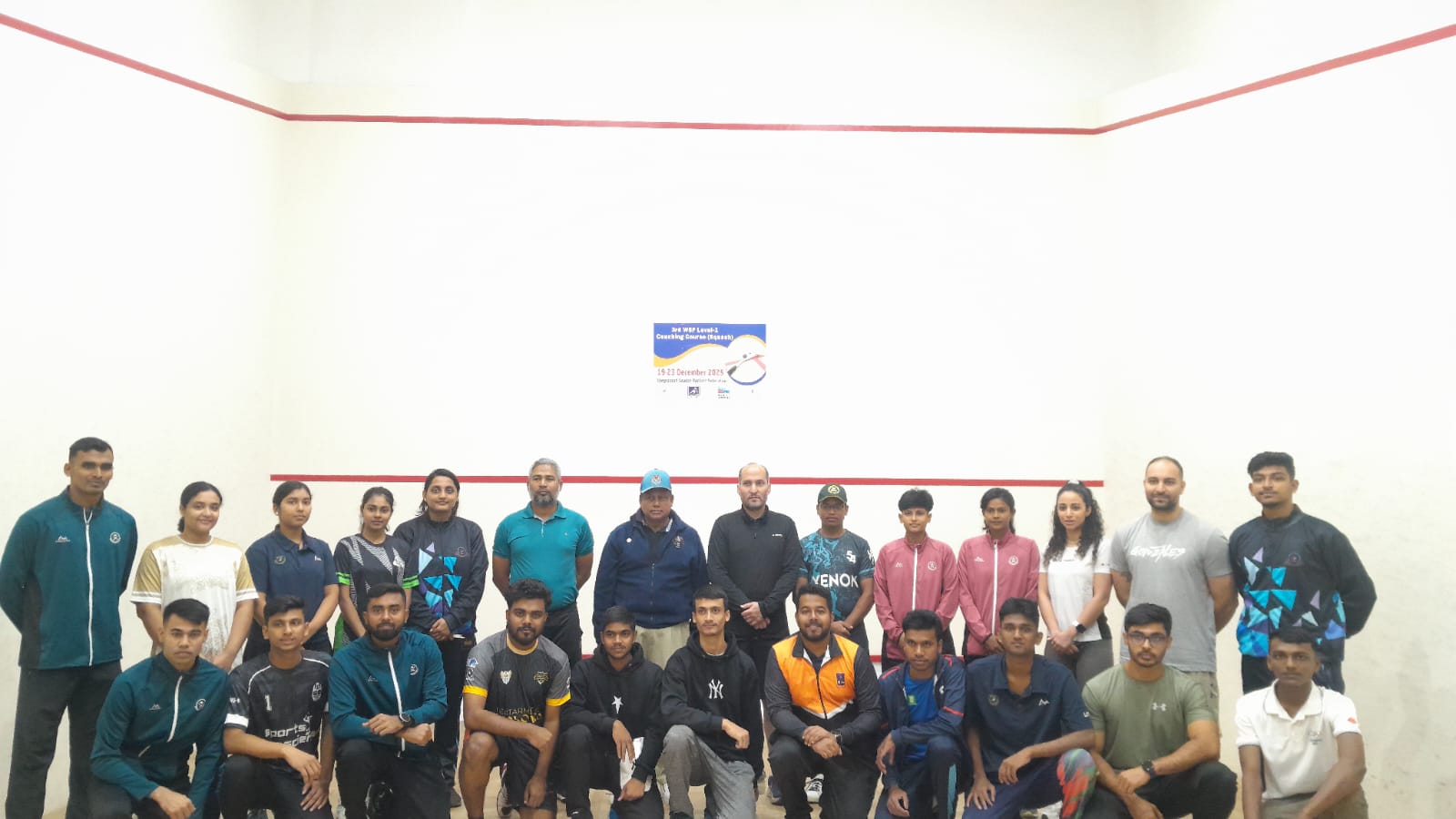 *তৃতীয় বিশ্ব স্কোয়াশ ফেডারেশন লেভেল-১ কোচিং কোর্স শুরু*