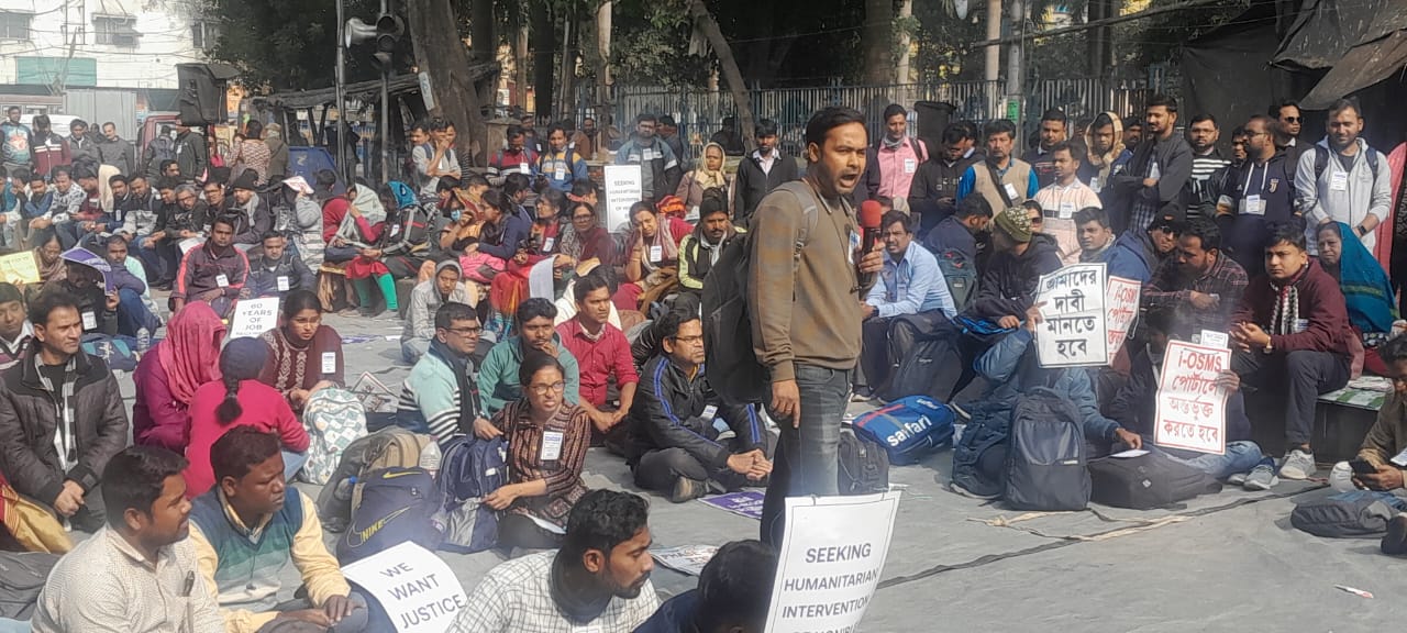 আই সি টি ঐক্য মঞ্চের ডাকে- বঞ্চিত চাকরি প্রার্থীরা,সমাবেশ করলেন এবং ডেপুটেশন দিলেন।