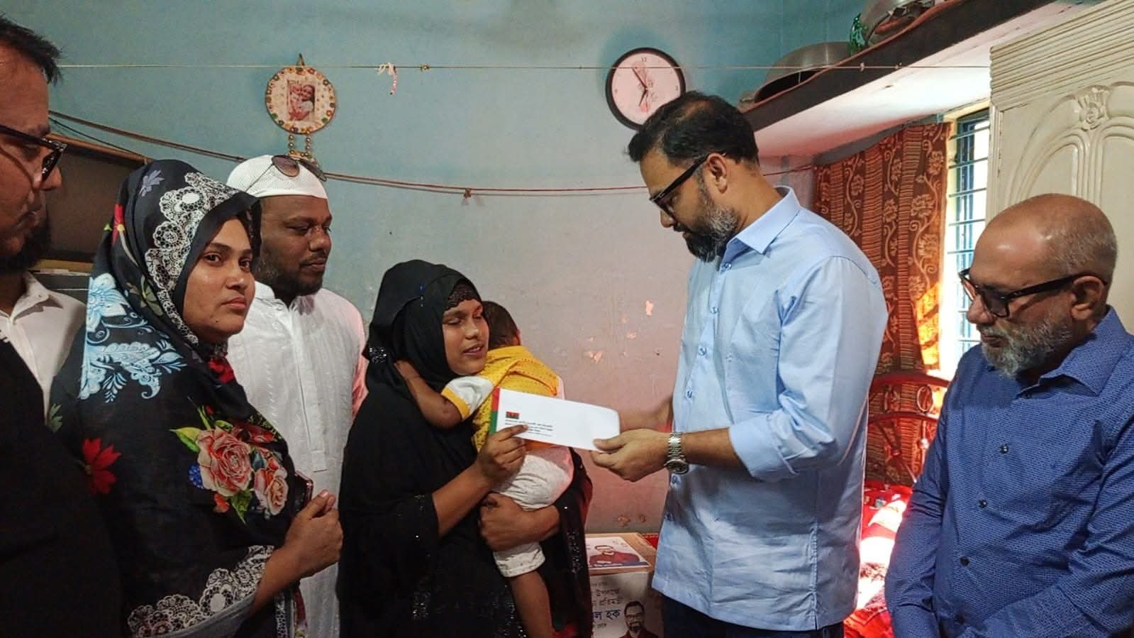 গুম ও শহীদ পরিবারের পাশে ক্রীড়া প্রতিমন্ত্রী আমিনুল হক