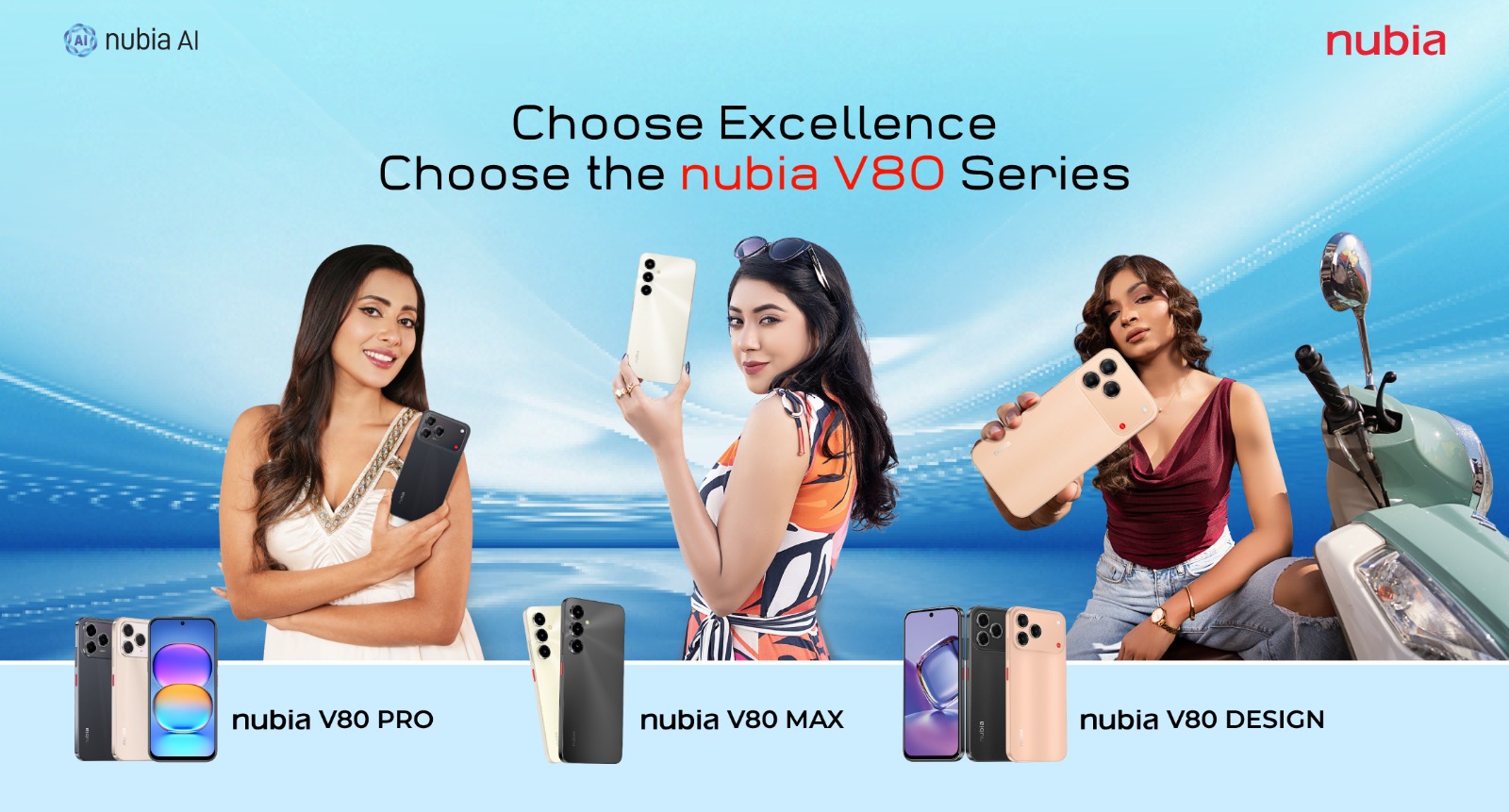 *দেশের বাজারে নুবিয়া ভি৮০ সিরিজের স্মার্টফোন উন্মোচন*