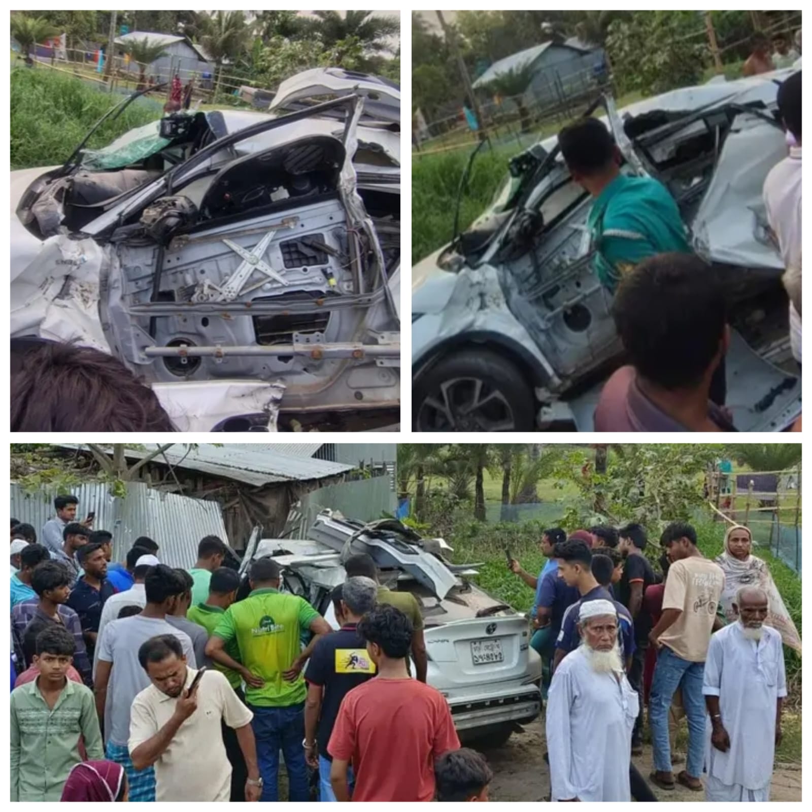 খুলনা আফিল গেট রেলক্রসিংয়ে সুন্দরবন এক্সপ্রেসের সাথে প্রাইভেট কারের ভয়াবহ দুর্ঘটনা ঘটেছে।